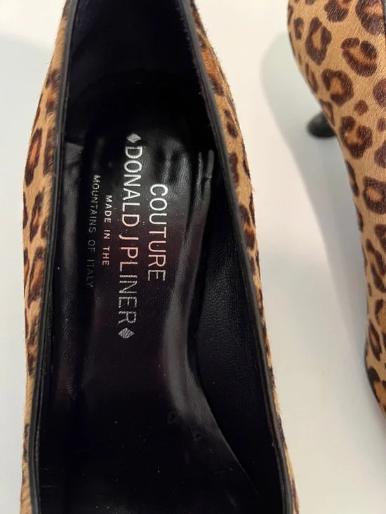 Donald J. Pliner Leopard Print Loafers - Tan & Black - Picture 7 of 7